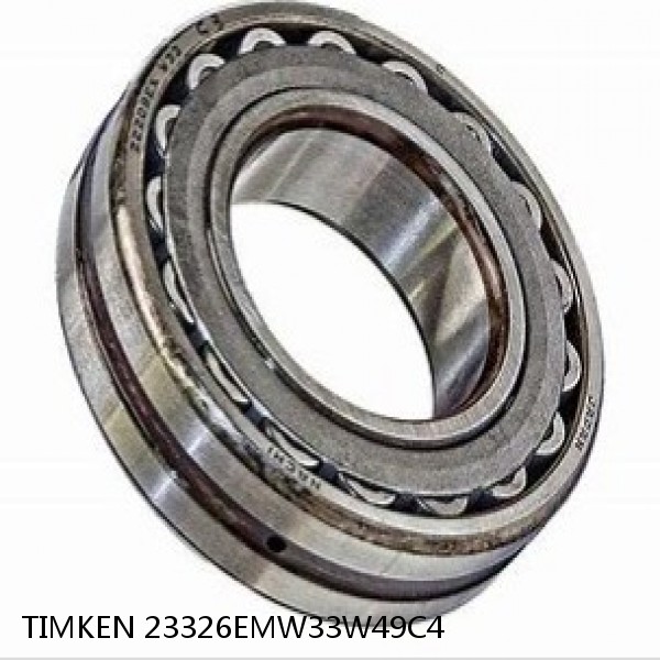 23326EMW33W49C4 TIMKEN Spherical Roller Bearings Steel Cage
