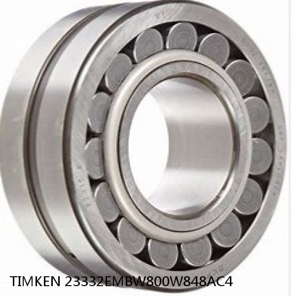 23332EMBW800W848AC4 TIMKEN Spherical Roller Bearings Steel Cage