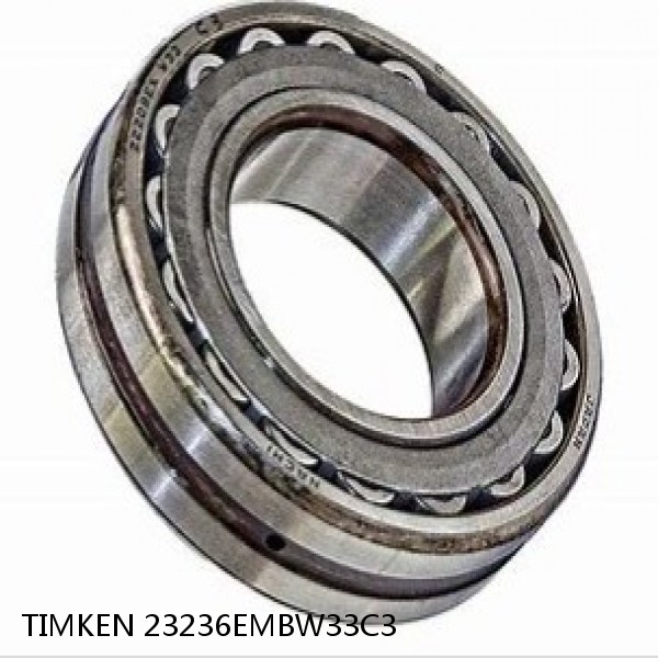 23236EMBW33C3 TIMKEN Spherical Roller Bearings Steel Cage