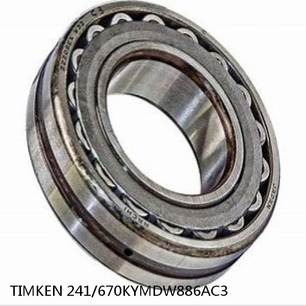 241/670KYMDW886AC3 TIMKEN Spherical Roller Bearings Steel Cage